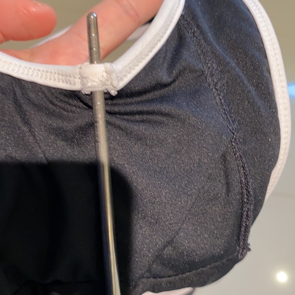 JUICY COUTURE One-Piece Swim Suit Monochrome Black & White Contrast Classic Sexy - Picture 11 of 12